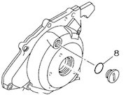 O-ring to seal the top plug on the alternator cover (YPN# 93210-14369)