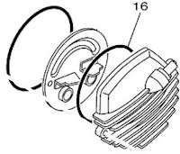 O-ring to seal the outer breather assembly to the cylinder head (YPN# 93210-92448)