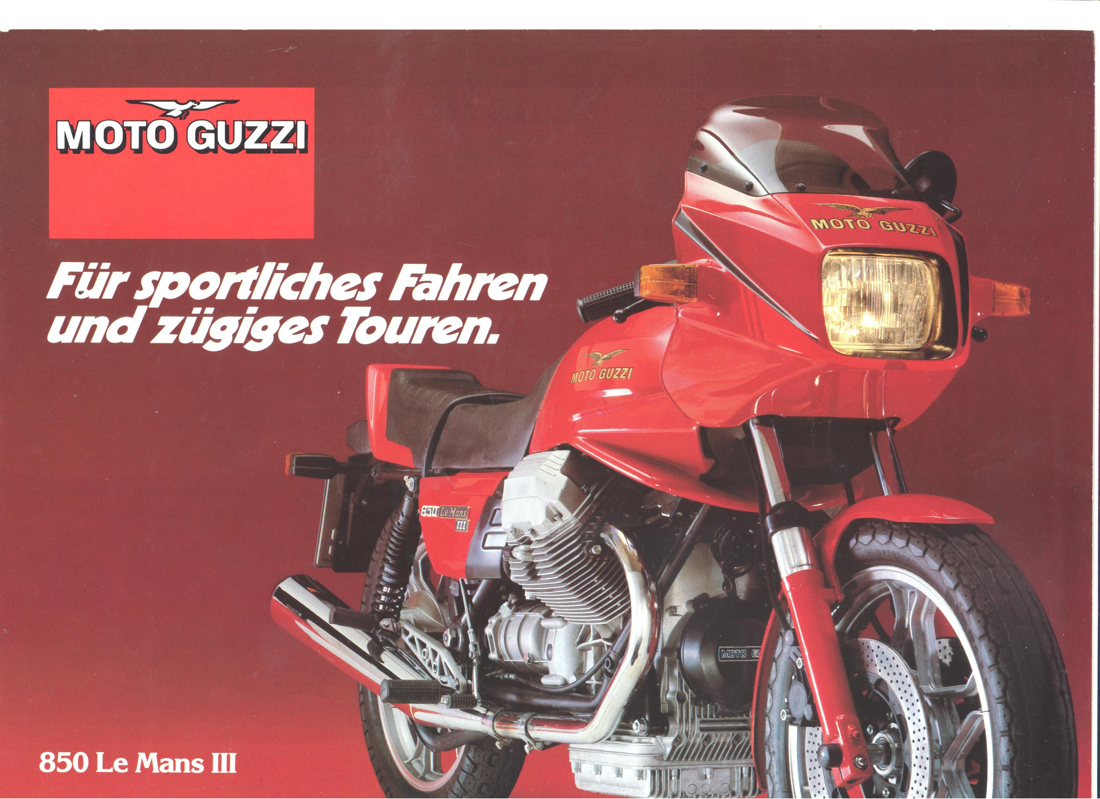 Moto Guzzi factory brochure: 850 Le Mans III