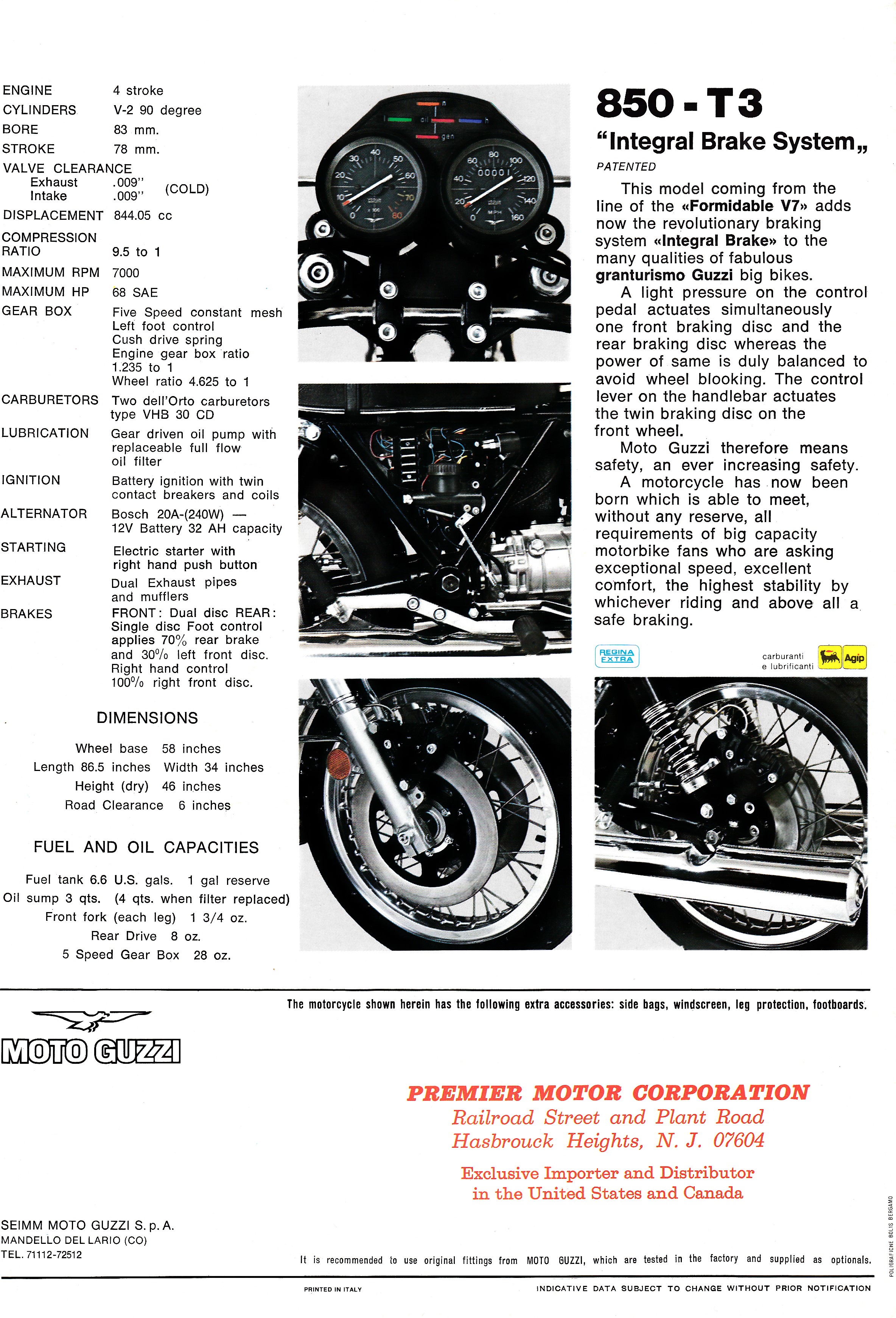 Brochure - Moto Guzzi 850 T3 [English]