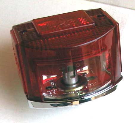 CEV 9350 tail light as used on some of the Moto Guzzi 850 GT, 850 GT California, Eldorado, and 850 California Police motorcycles.