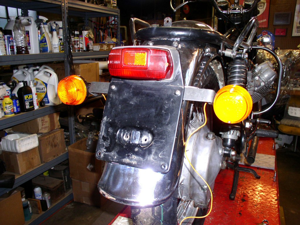 CEV 5840 tail light as used on some very early Moto Guzzi V700 models and on some (but not all) 850 GT models.