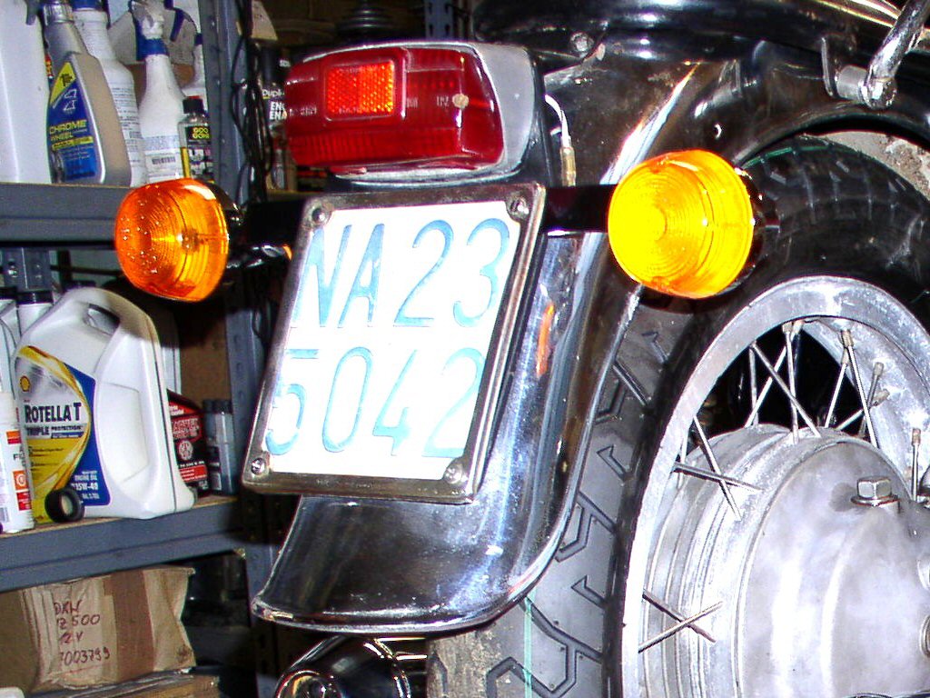 CEV 5840 tail light as used on some very early Moto Guzzi V700 models and on some (but not all) 850 GT models.