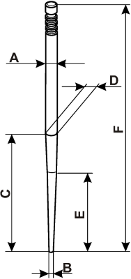 VHBZ-PHSA carburetor slide needle.