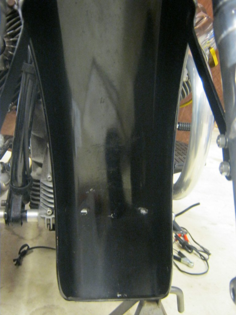 Disc brake fender.