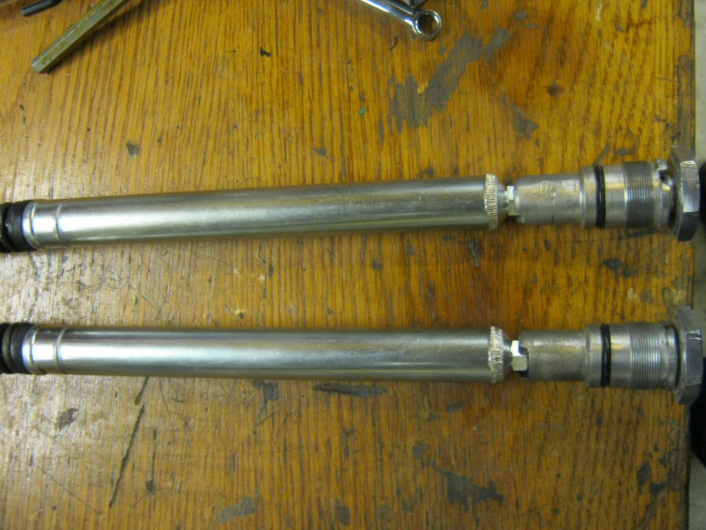 Disc brake forks.