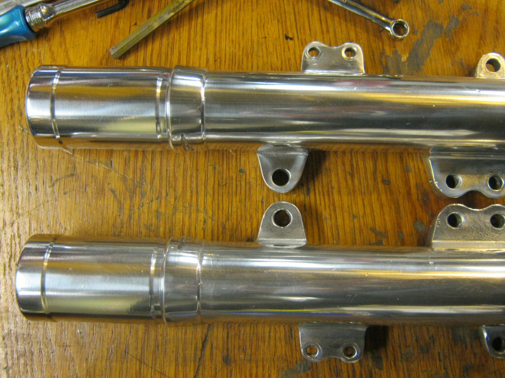 Disc brake forks.