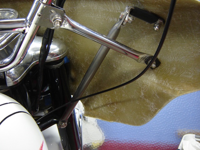 Alternative brackets for mounting a Moto Guzzi fairing.