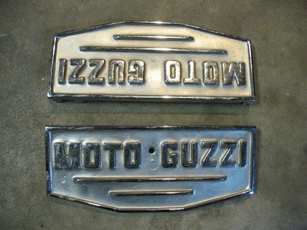 Custom footboards cast for Howard Bass for the Moto Guzzi V700, V7 Special, Ambassador, 850 GT, 850 GT California, Eldorado, 850 California Police.