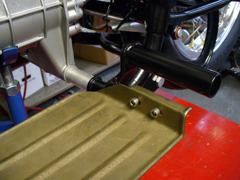 Leg shields as originally fitted to the Moto Guzzi V700.