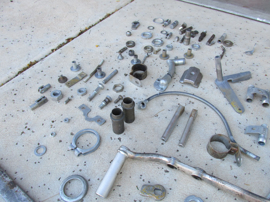 Parts to be zinc plated.