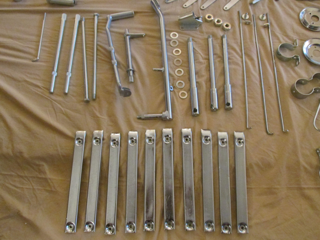 Parts that were zinc plated.