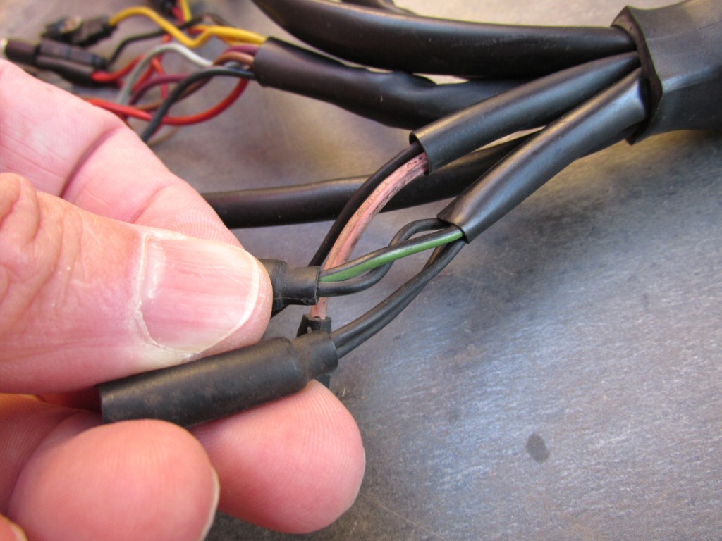 Dash wiring for a 1985 Moto Guzzi Le Mans 1000 (MG# 28747261).