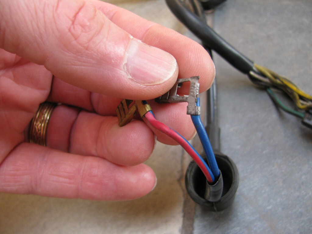 Headlight and dashboard wiring for Moto Guzzi Le Mans models.