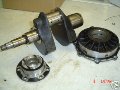 Engine crankshaft and main bearings, Moto Guzzi photo archive of parts