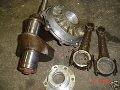 Engine crankshaft and main bearings, Moto Guzzi photo archive of parts